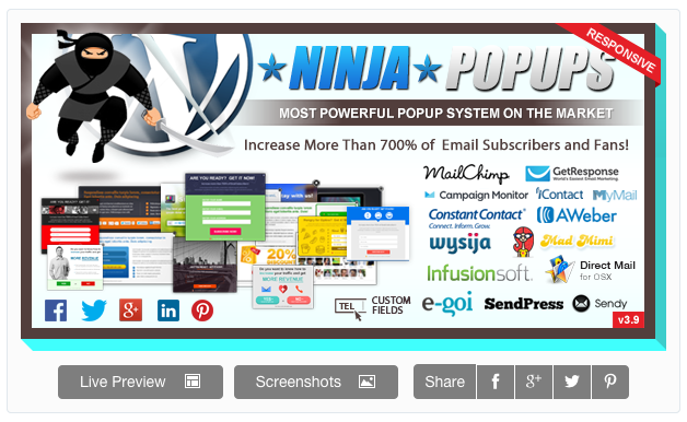 ninja popups